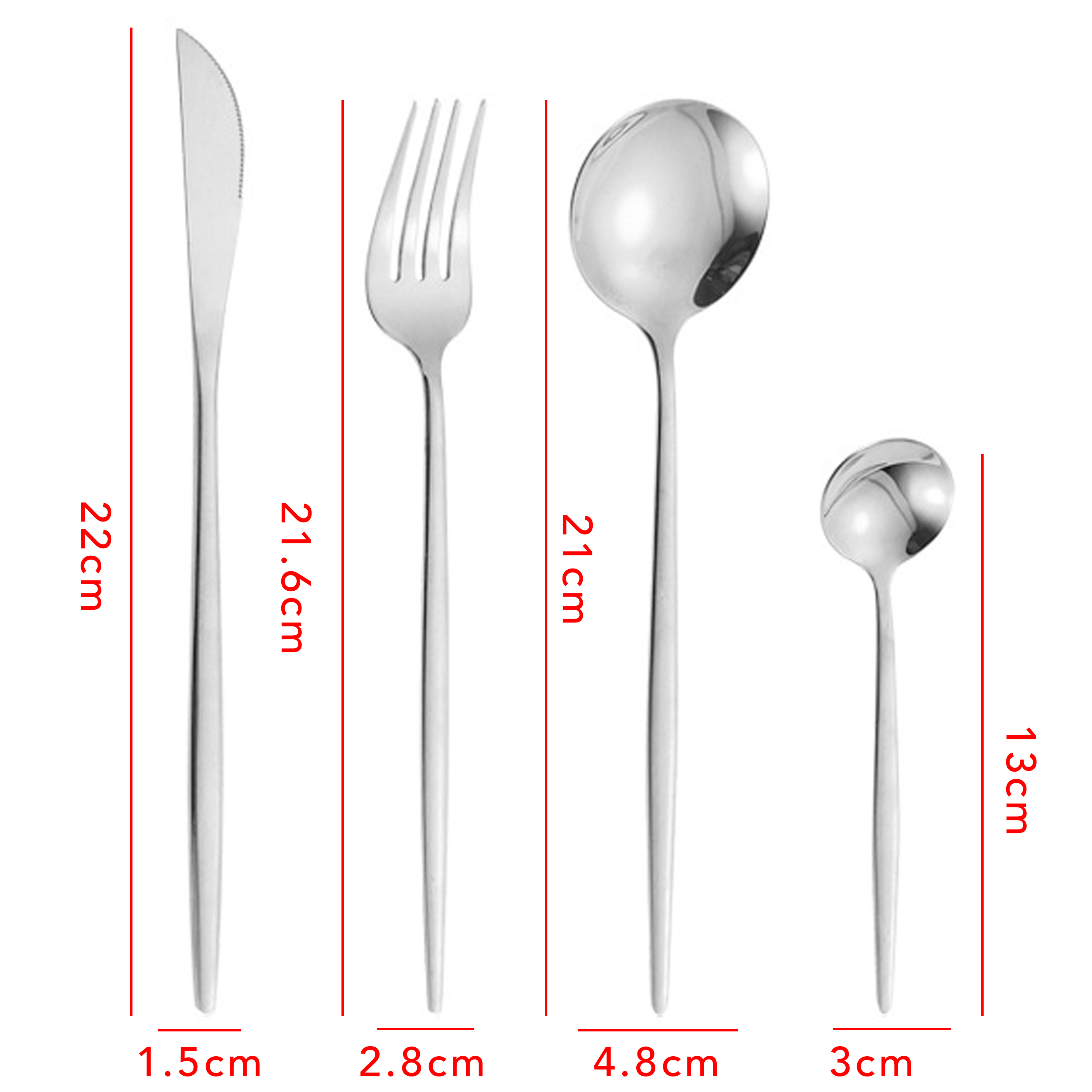 4-pcs Stainless Steel Cutlery Set