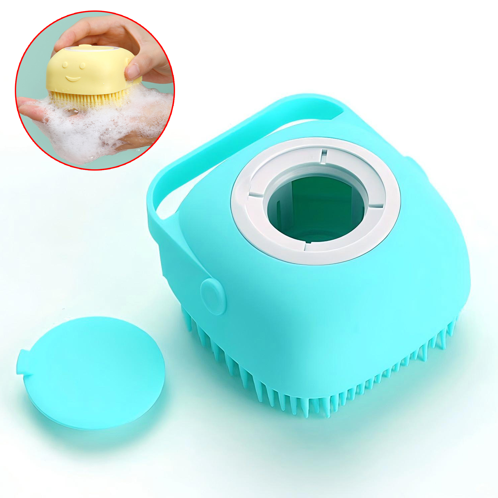 Detachable Liquid Dispensing Scrub Brush