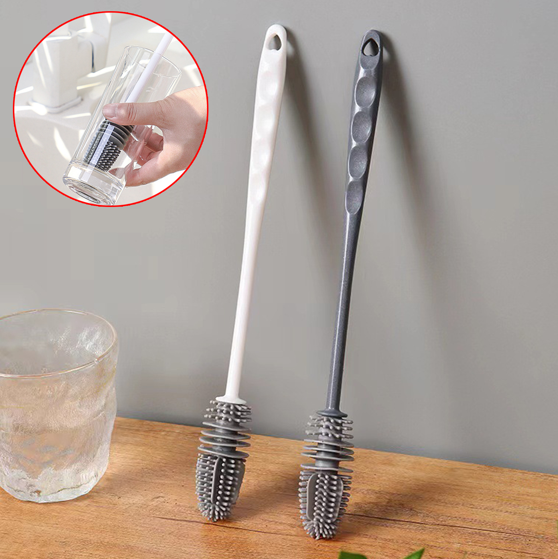 Flexible Silicone Bottle Cleaning Brush
