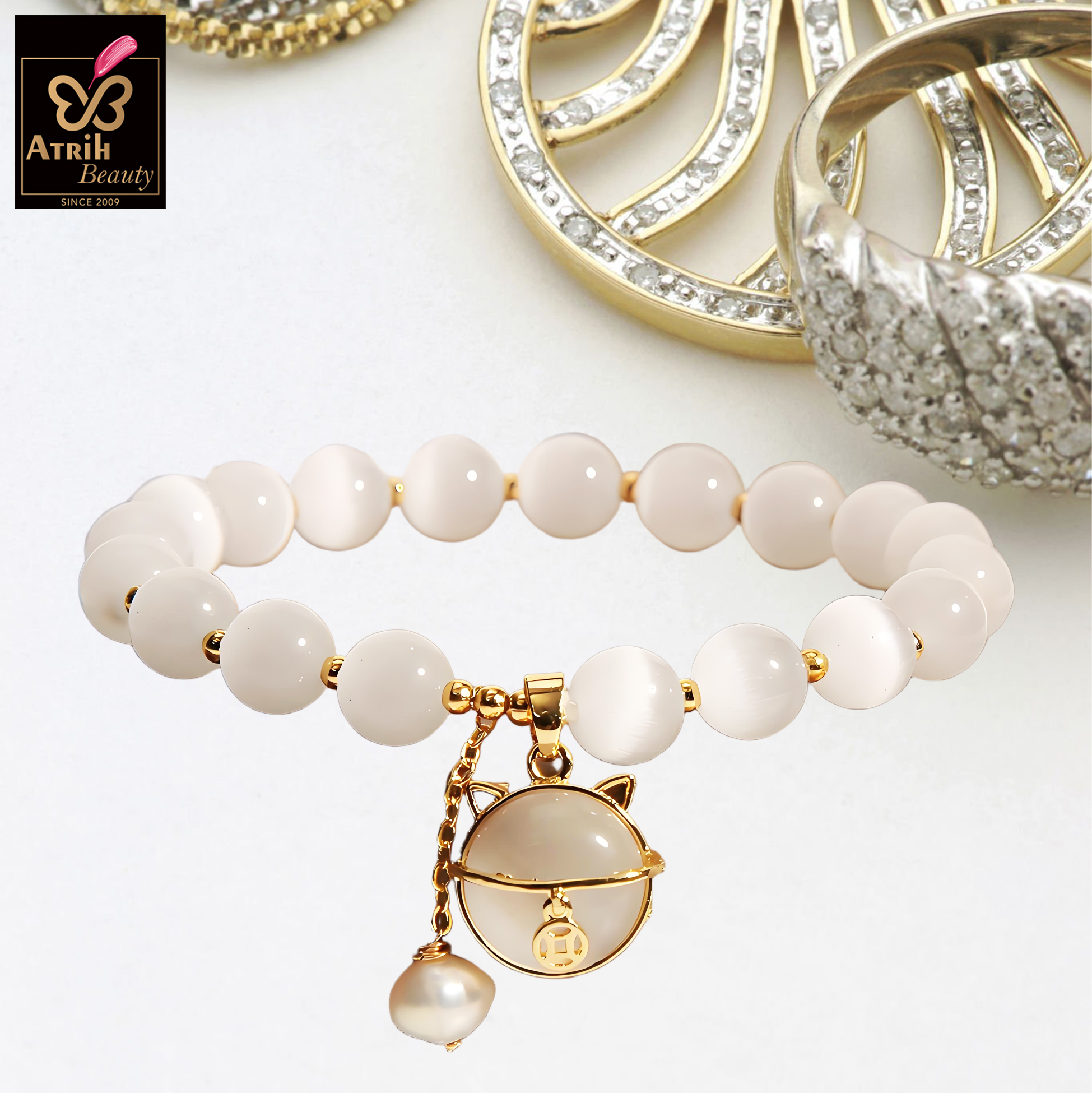 Cat's Eye Stone Bracelet 