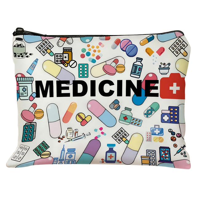 Medicine Themed Zipper Pouch 