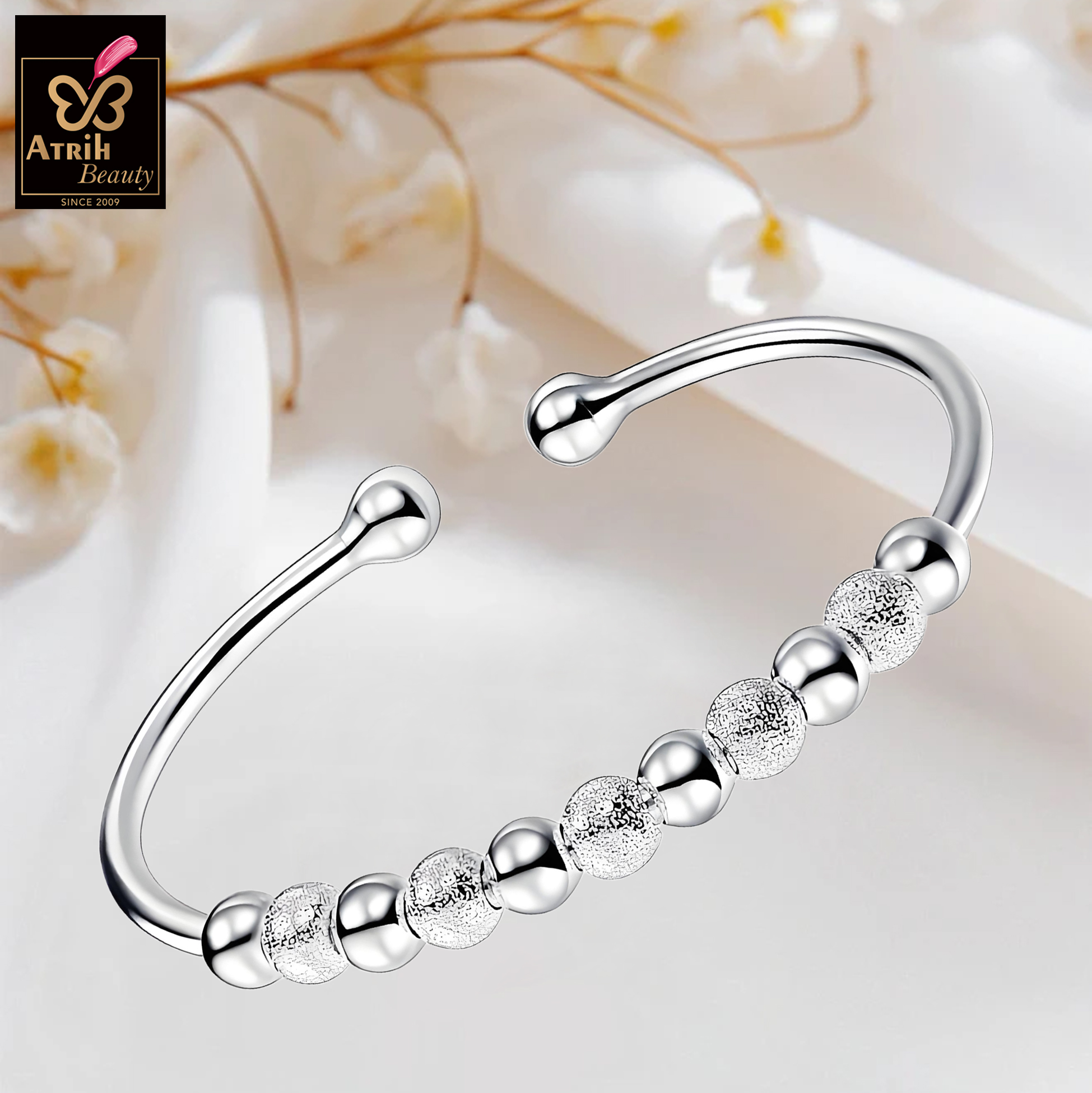 Silver Tone Cuff Bracelet 