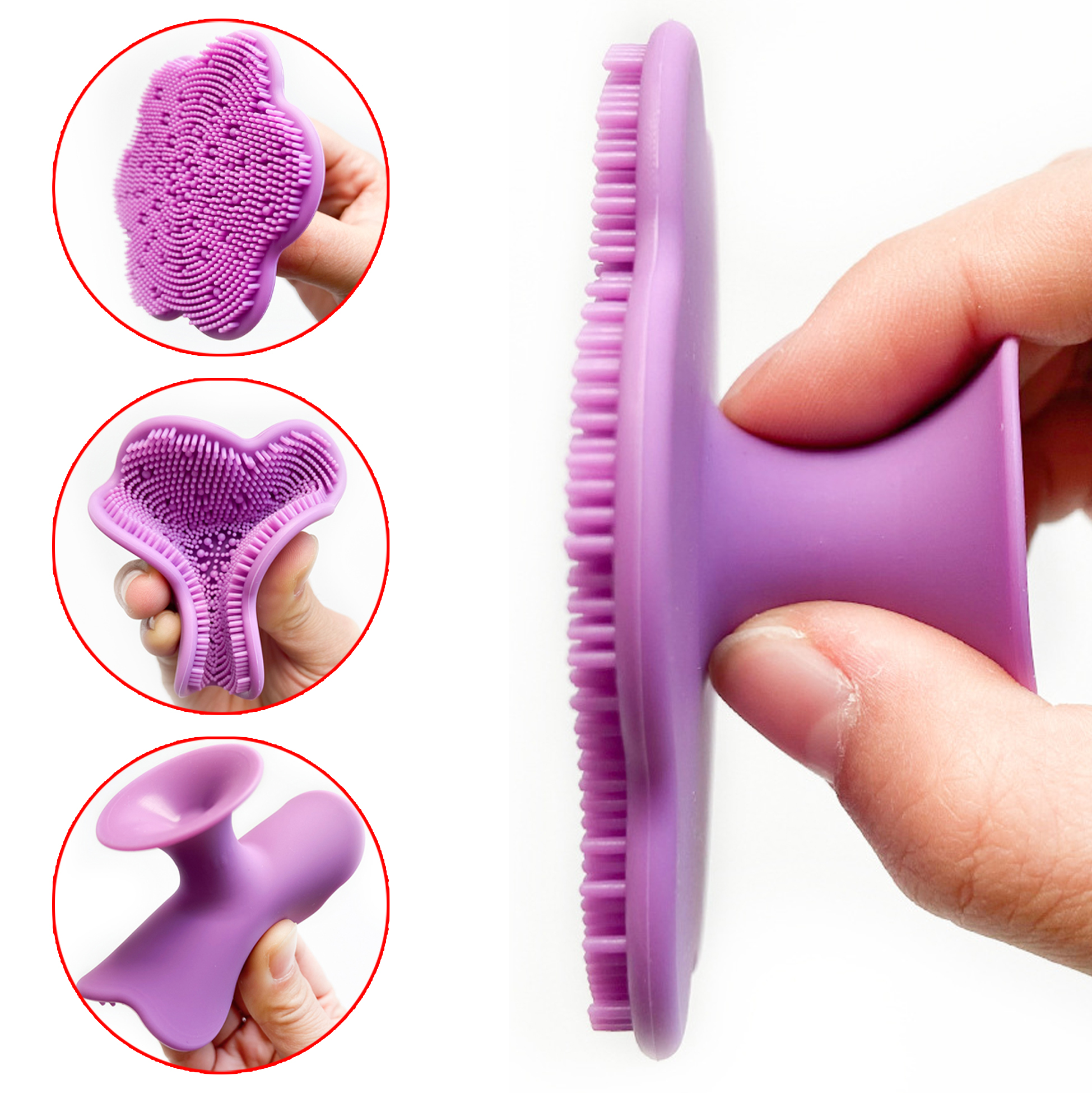 Flower Shaped Silicone Facial Cleansing And Massaging Pad