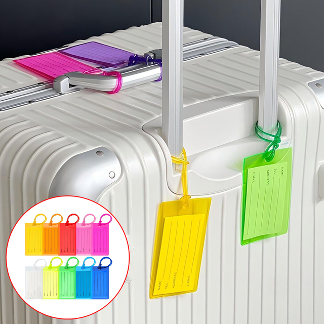 Coded Luggage Tags with Elastic Straps 