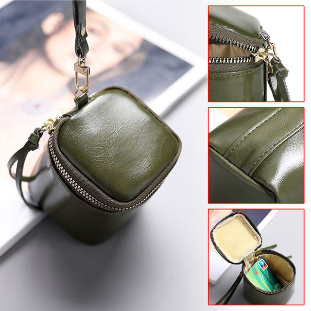Mini Vintage Leather Coin Purse 