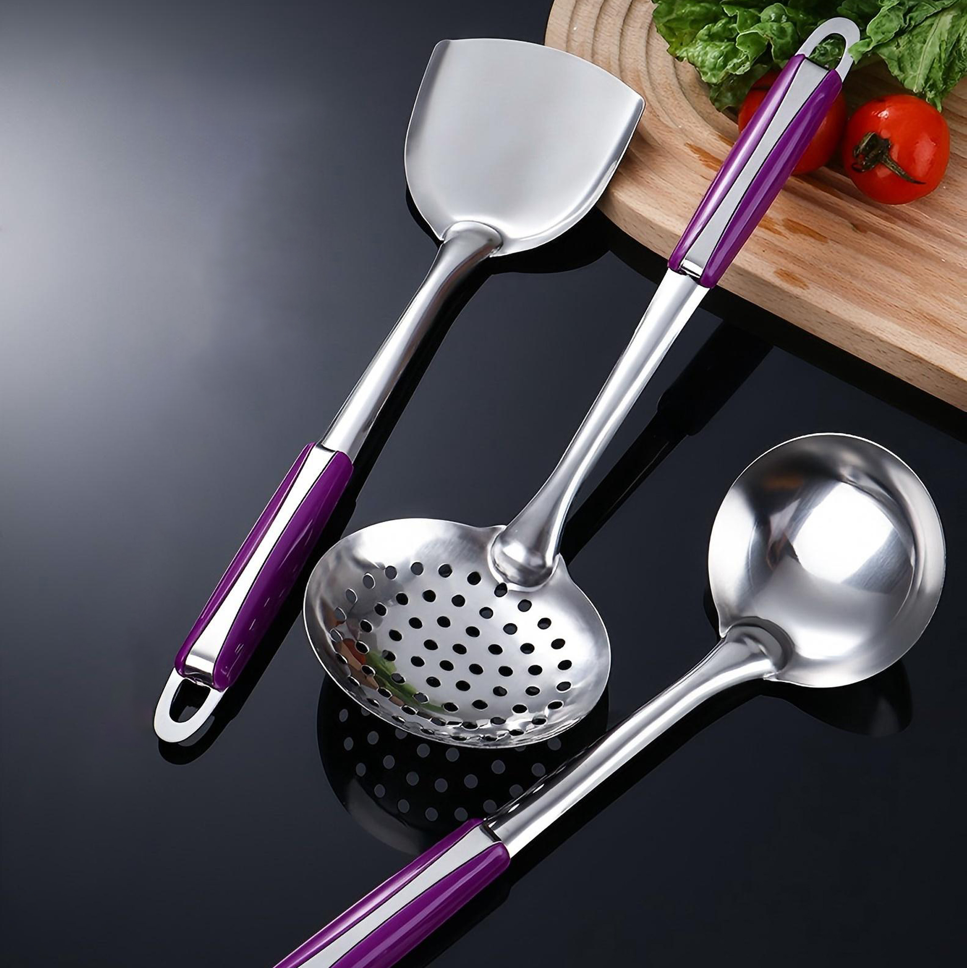 3 Piece Stainless Steel Kitchen Utensil Set