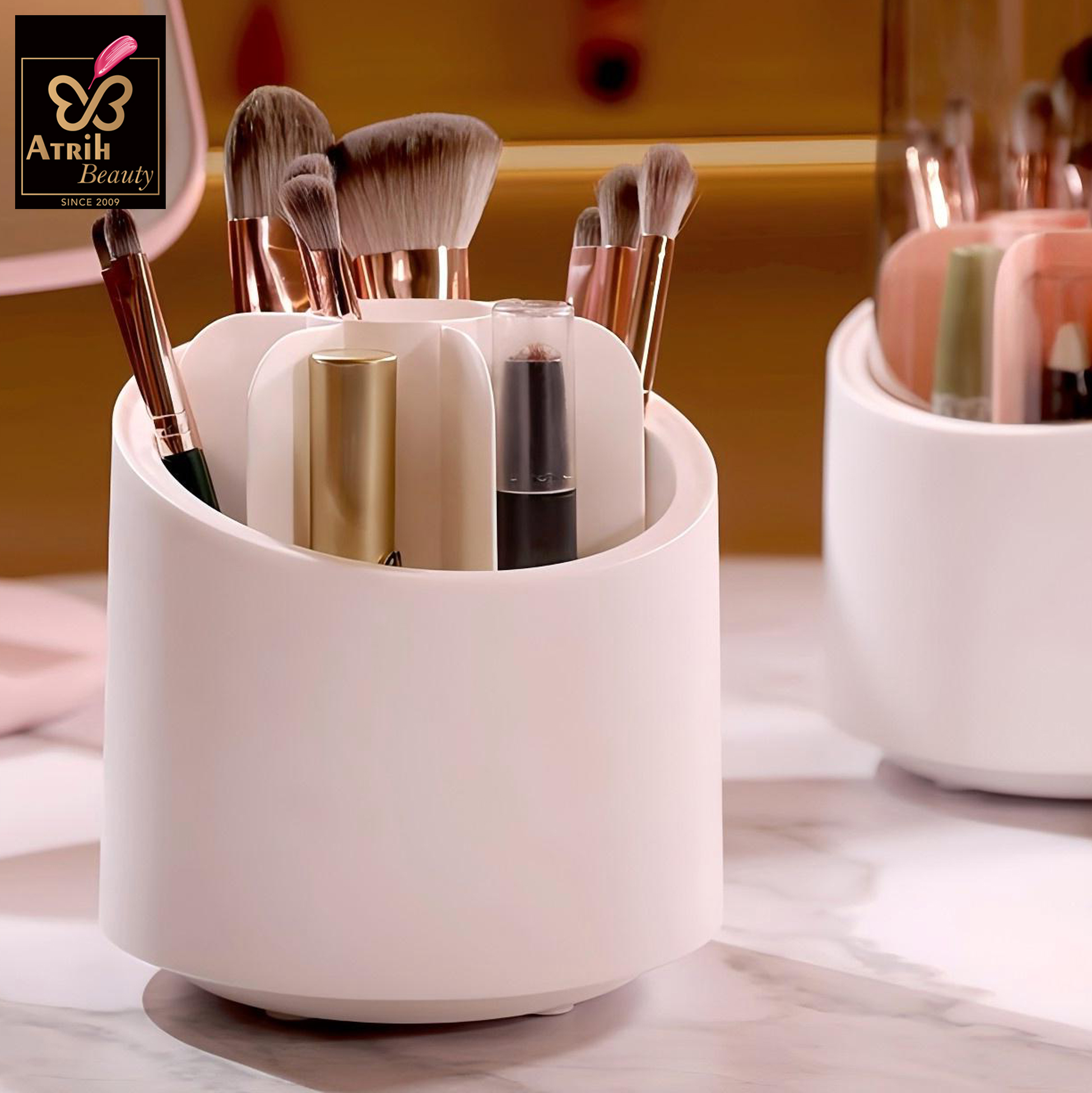 Plastic Makeup Brush Organizer