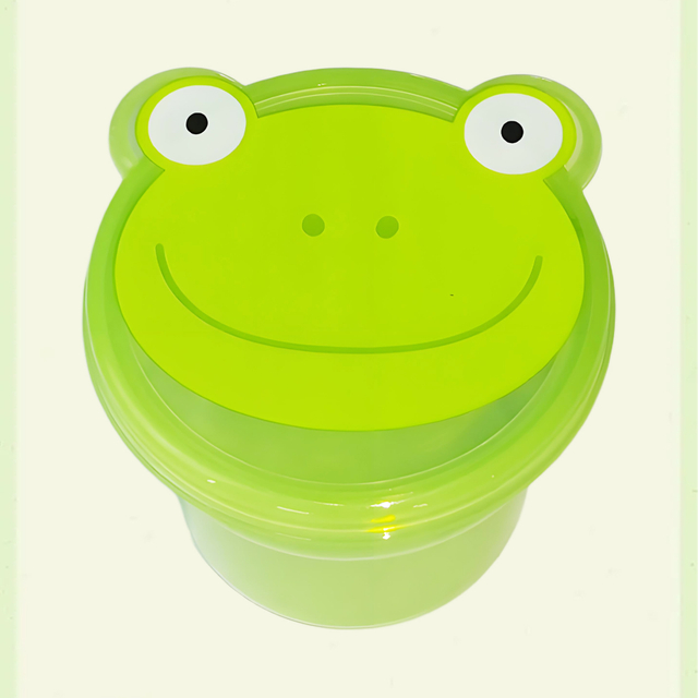 Plastic Food Storage Container with Adorable Animal Lid