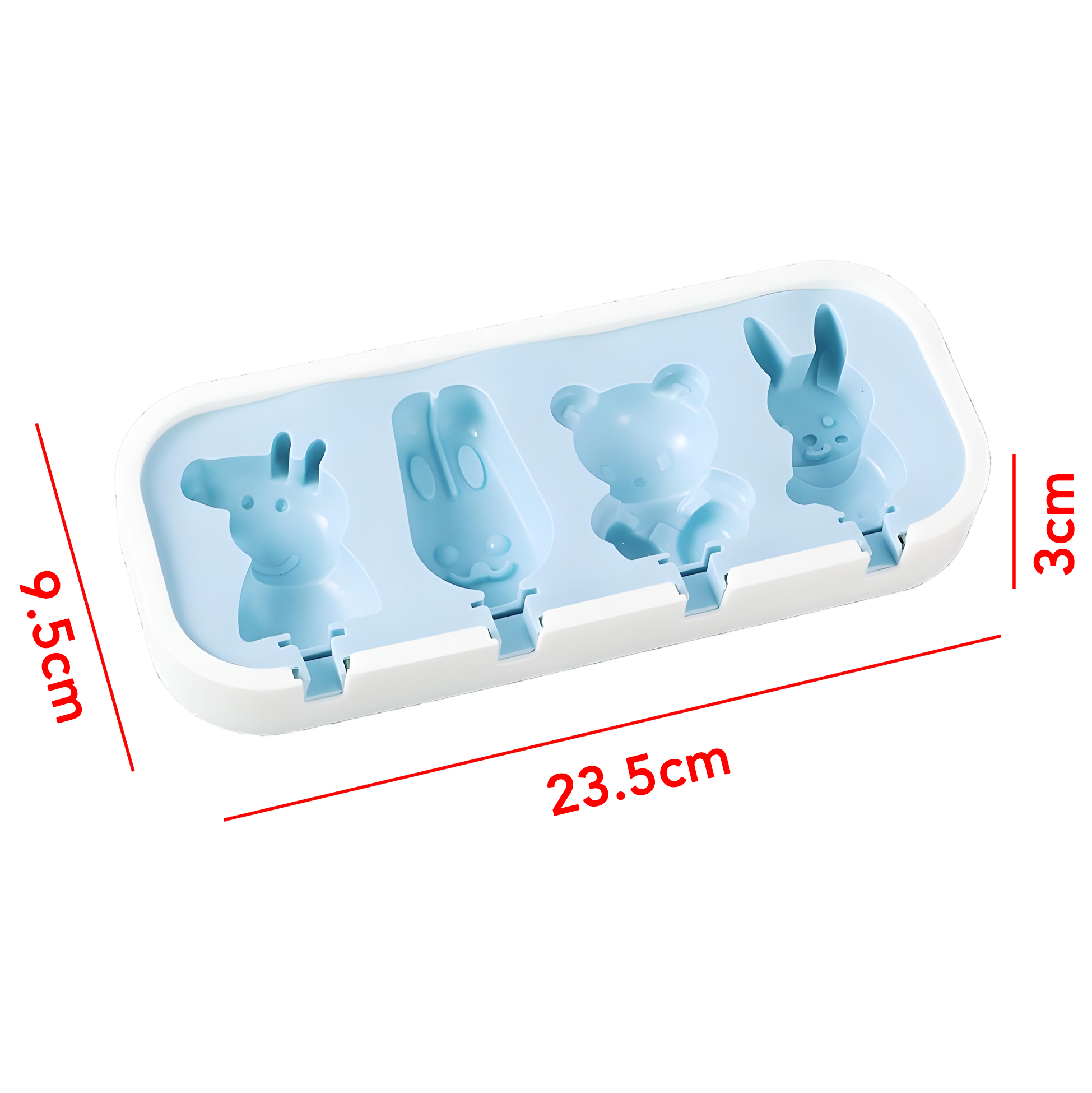Cartoon Shaped Ice Cube & Popsicle Mold