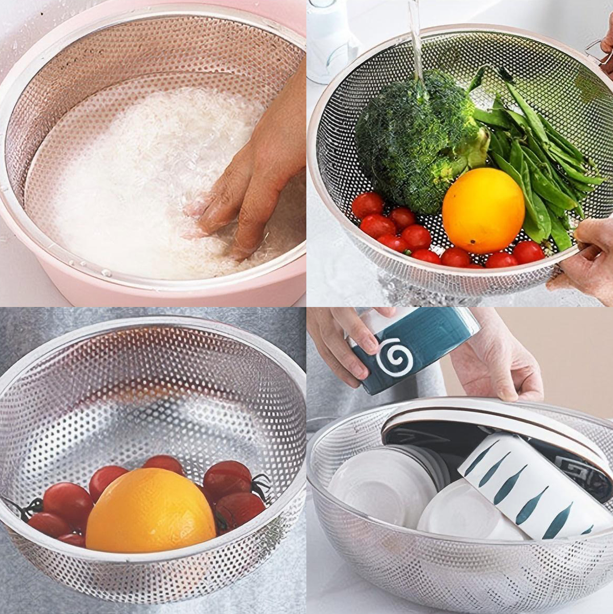 Stainless Steel Perforated Colander