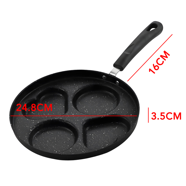4 Section Non Stick Coated Egg Pan