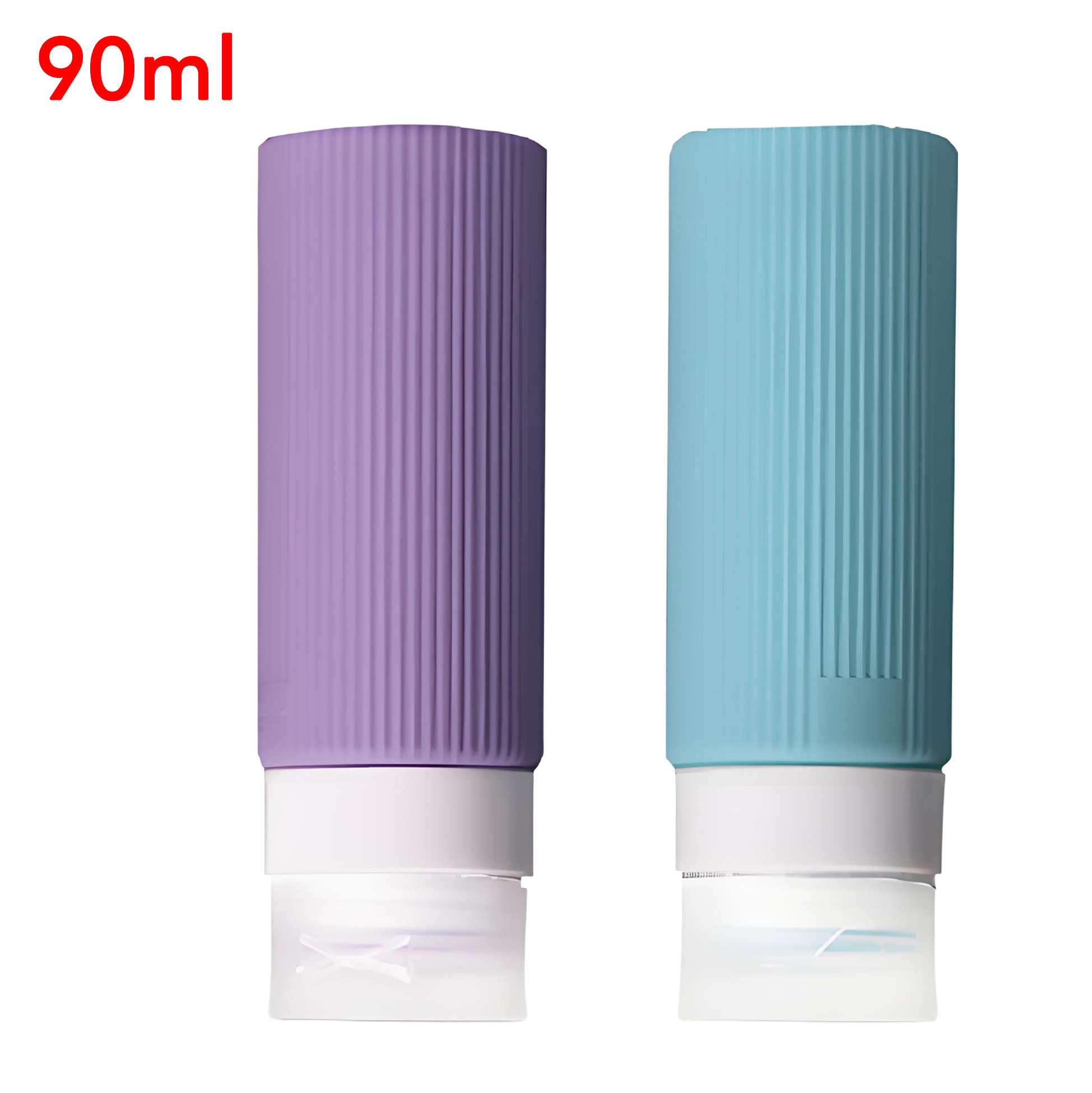 4 - Piece Set of 90ml Silicone Travel Bottles