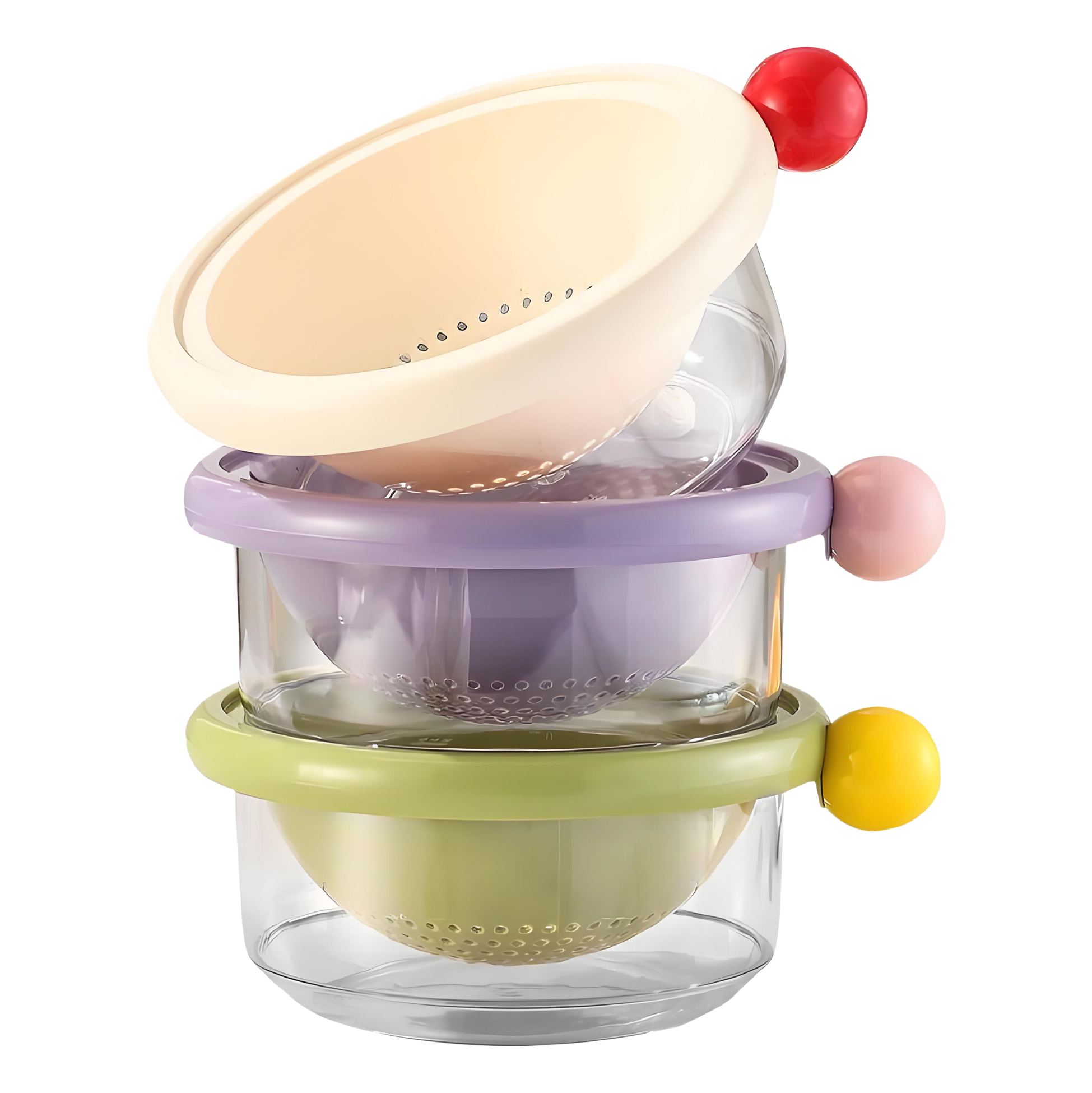 Double Layer Drain Basket for Kitchen Multifunctional And Space Saving
