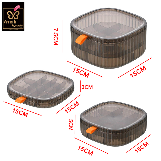 3 Layer Transparent Jewelry Storage Box