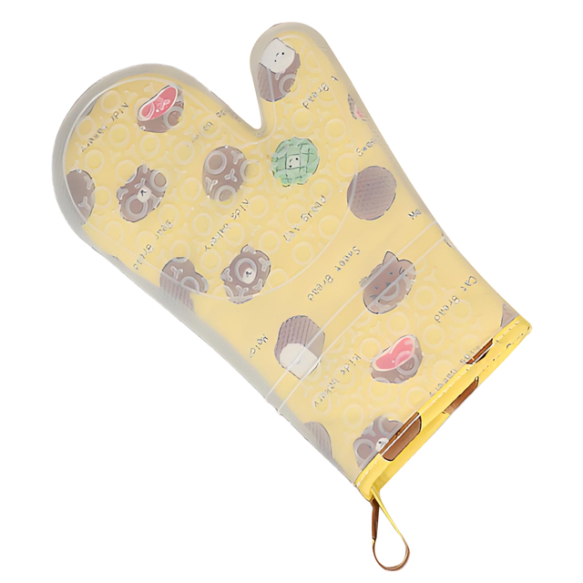 Cartoon Printed Silicone Oven Mitt