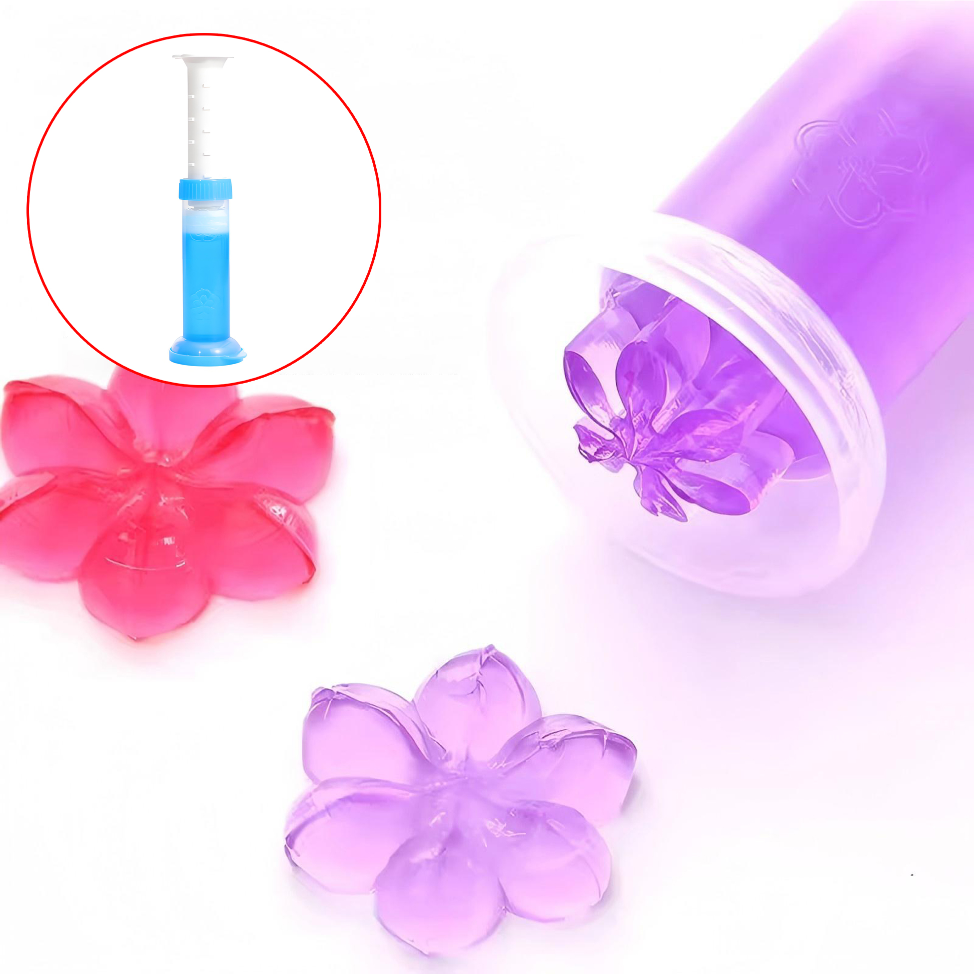 Flower Shaped Toilet Deodorizing Gel