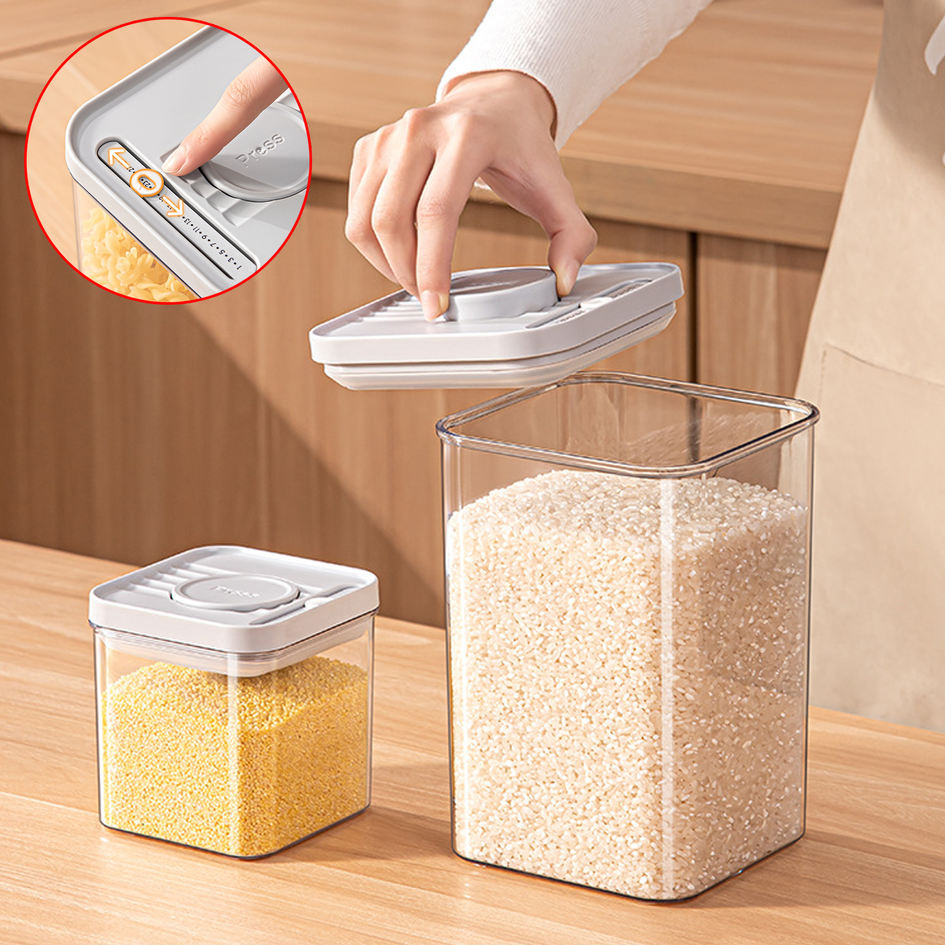 Airtight Plastic Food Storage Containers
