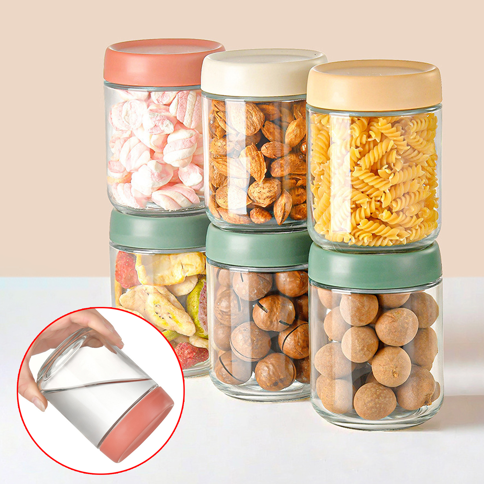 Glass Food Storage Jar
