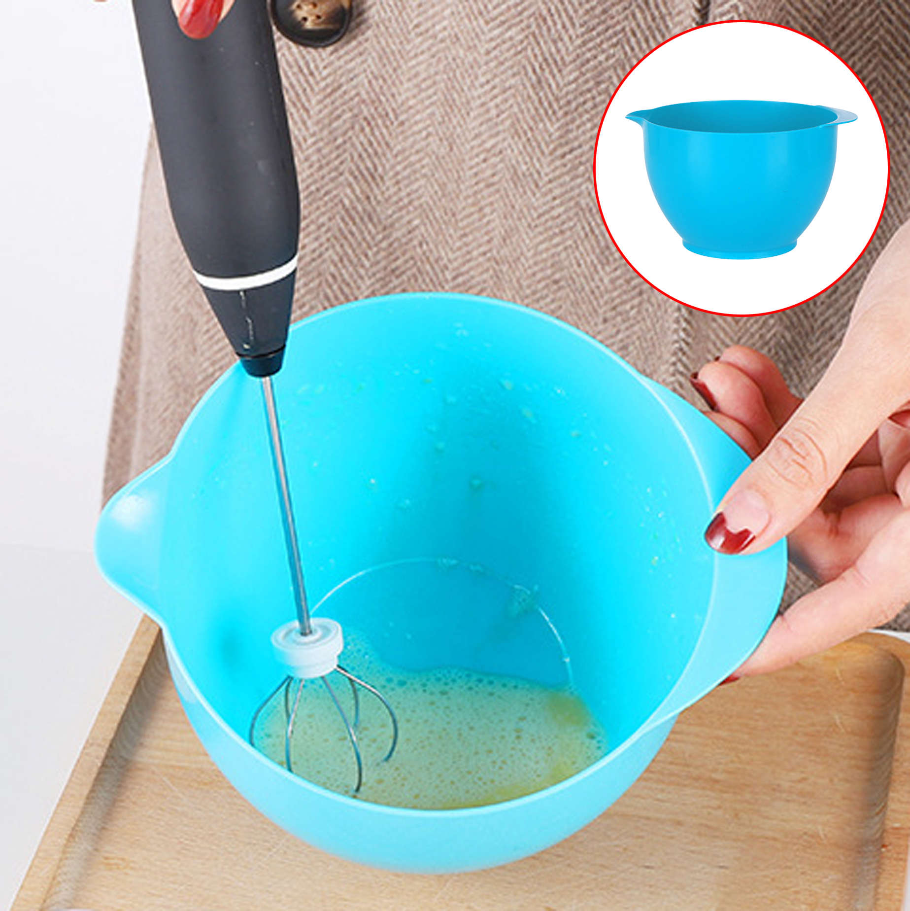 Multi-Use Plastic Mixing Bowl