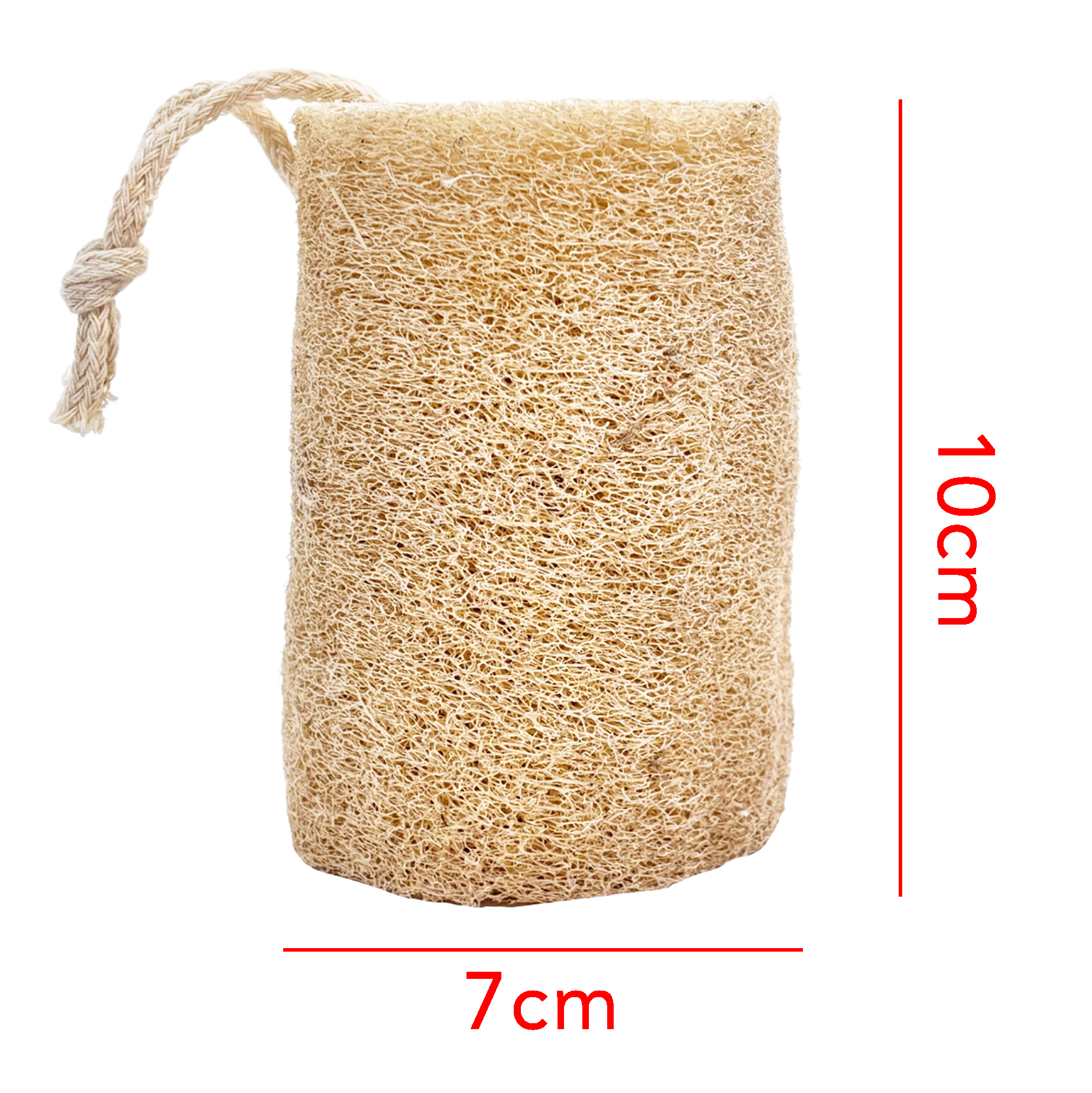 Natural Loofah Cylinder Bath Sponge