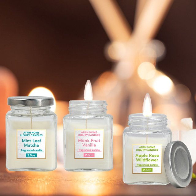 Aromatherapy Scented Candle Jar Set