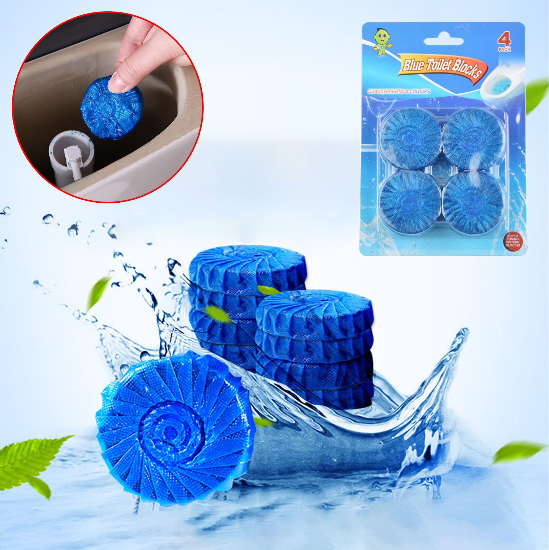 Blue Toilet Cleaner Blocks