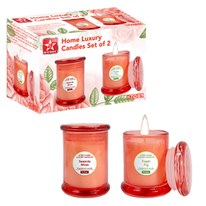 Perfumed Glass Jar Candle Set