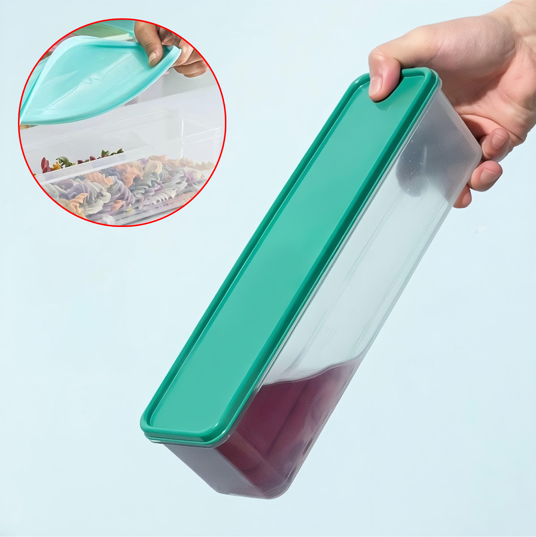 Rectangular Plastic Food Storage Container with Lid