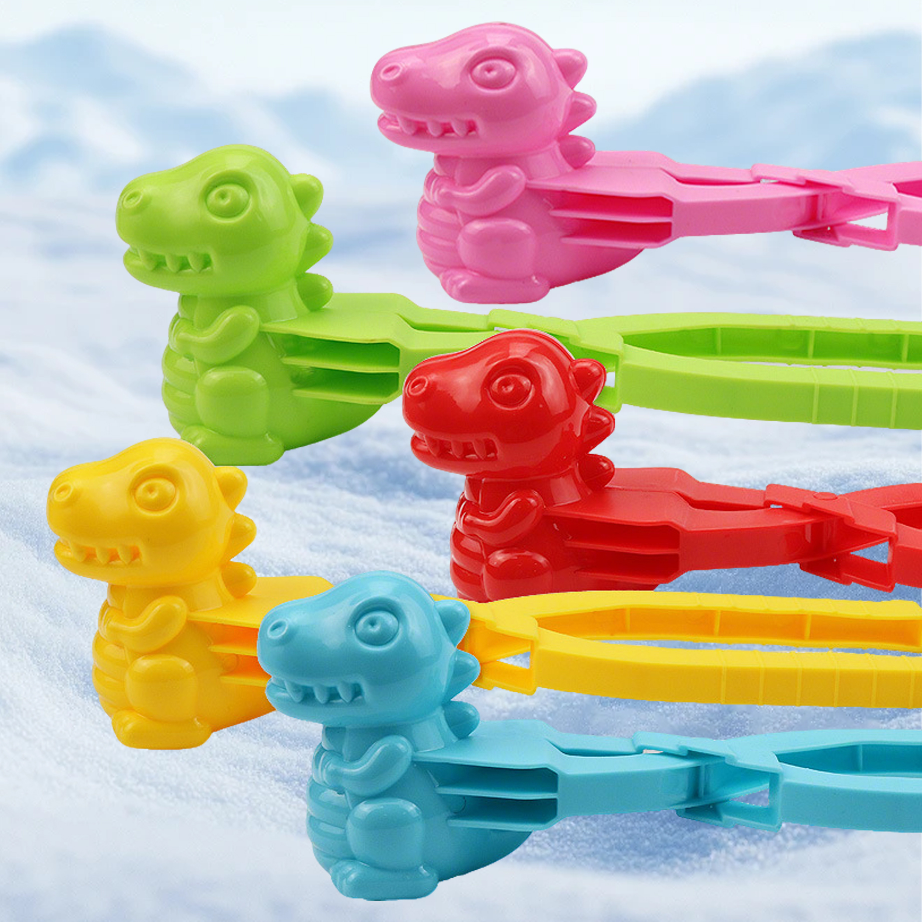 Dinosaur-Shaped Snowball Clip