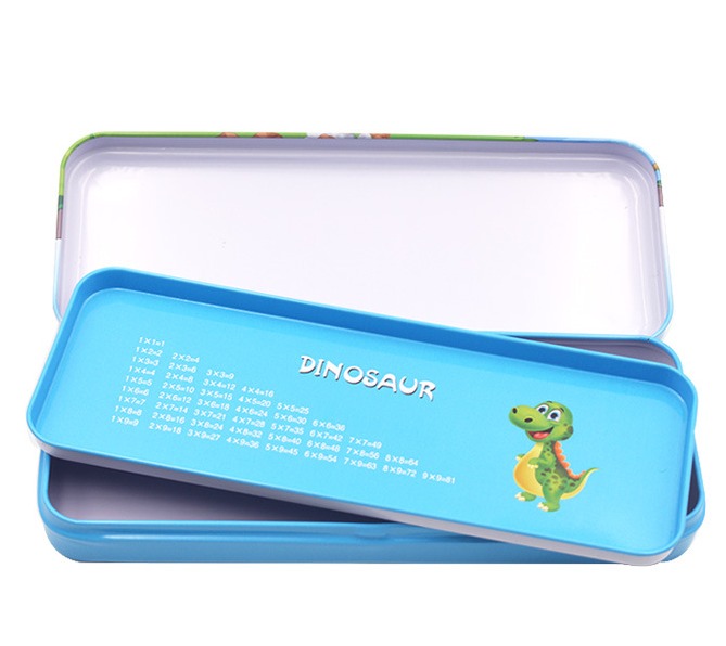 Double-Layered Tin Pencil Box