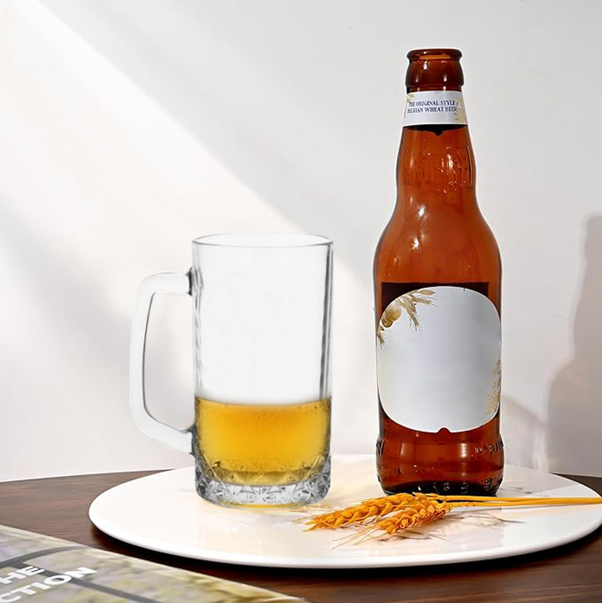 6-Piece Textured - Base Beer Mug Set
