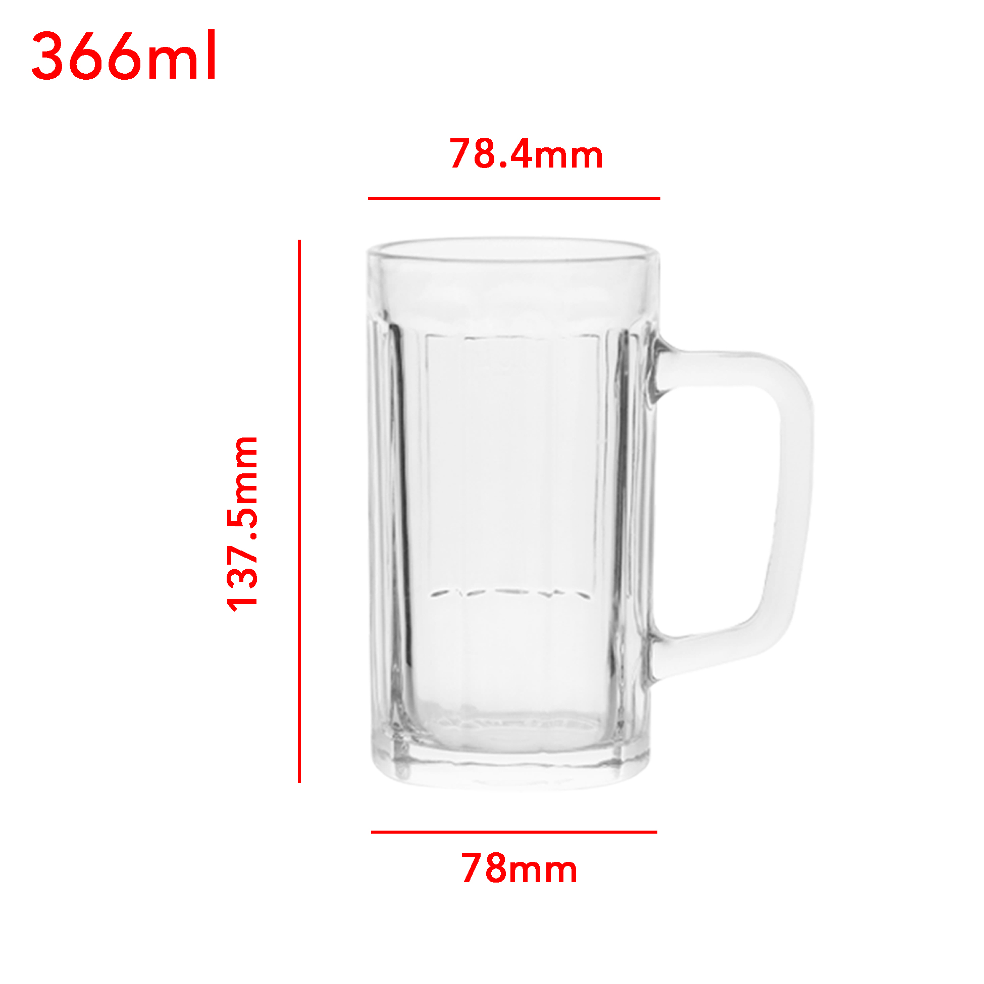 6-Piece Classic Beer Mug Set