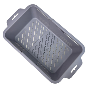 Gray Plastic Kitchen Colander