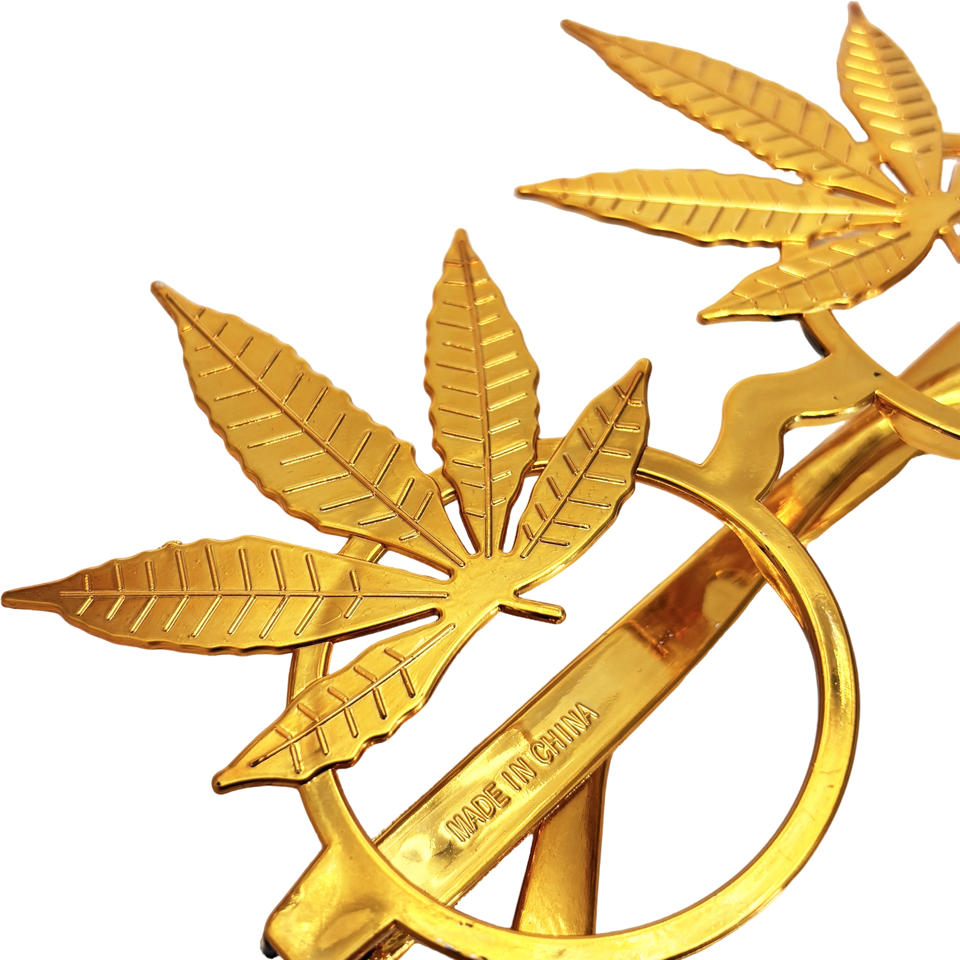 Gold Leaf-Shaped Party Glasses