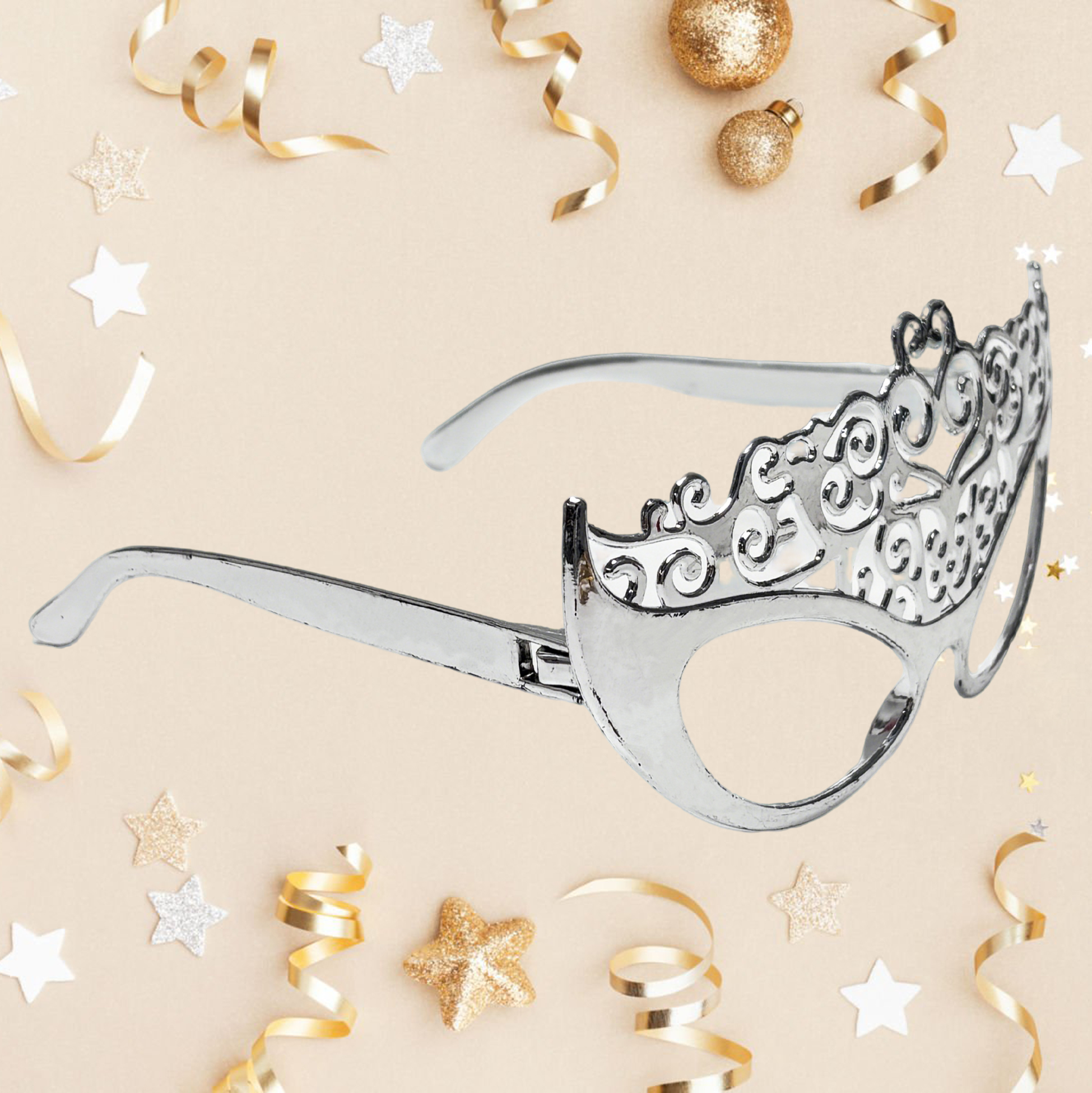Ornate Filigree Party Mask Glasses