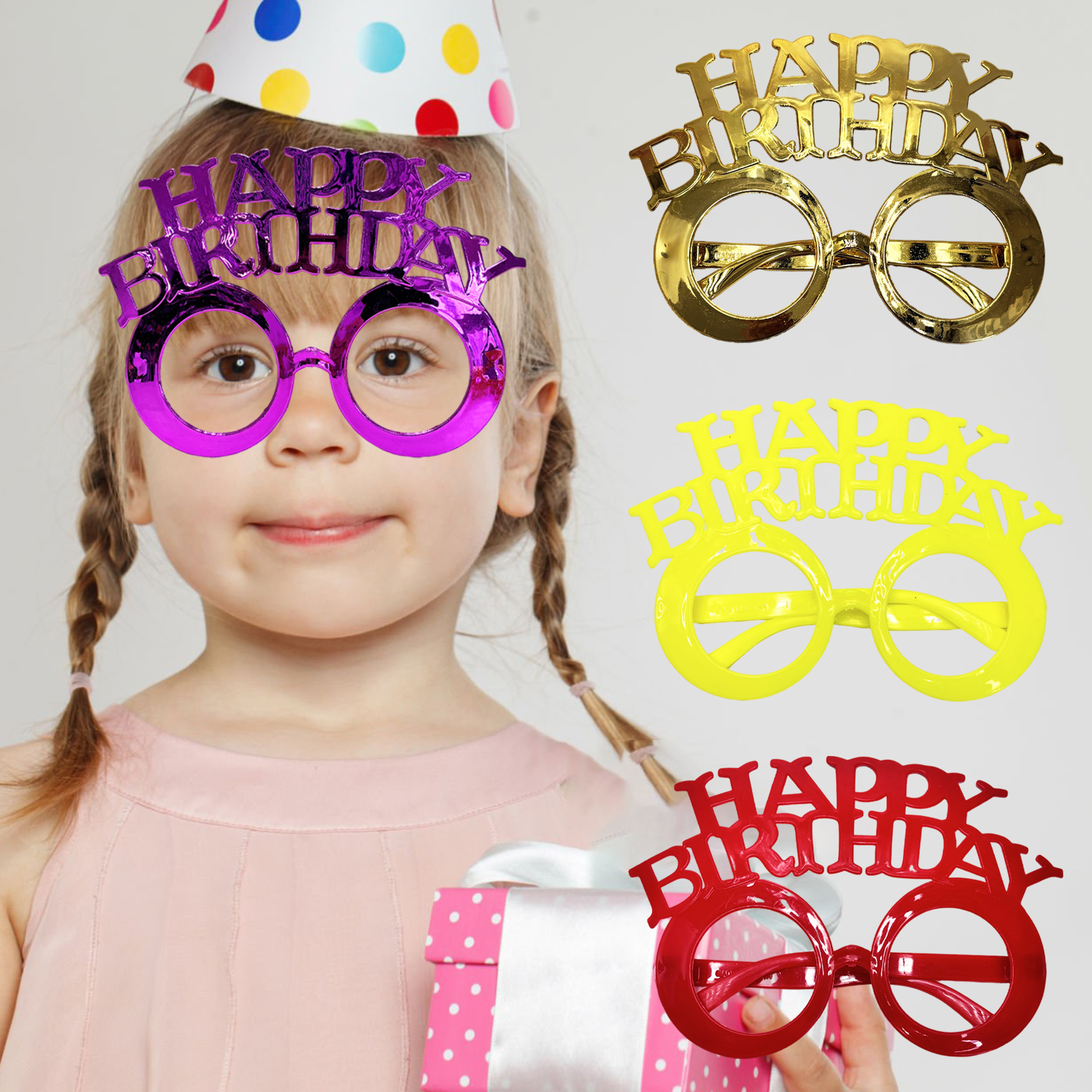 "Happy Birthday" Party Glasses Set