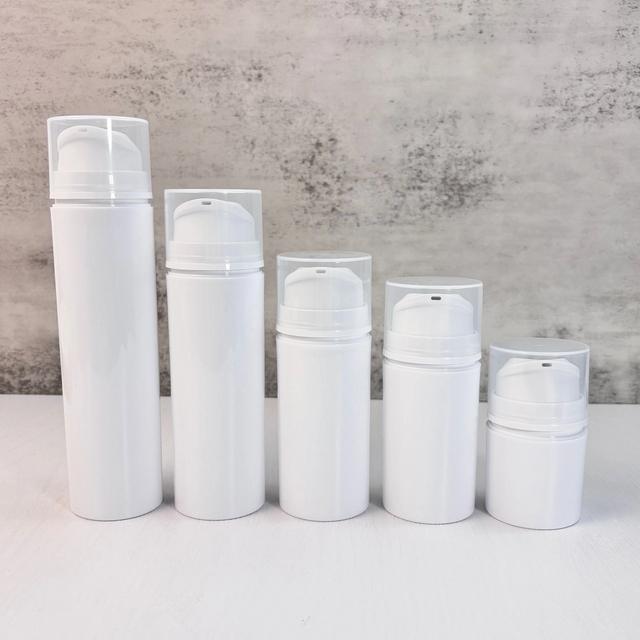 White Airless Lotion Bottles