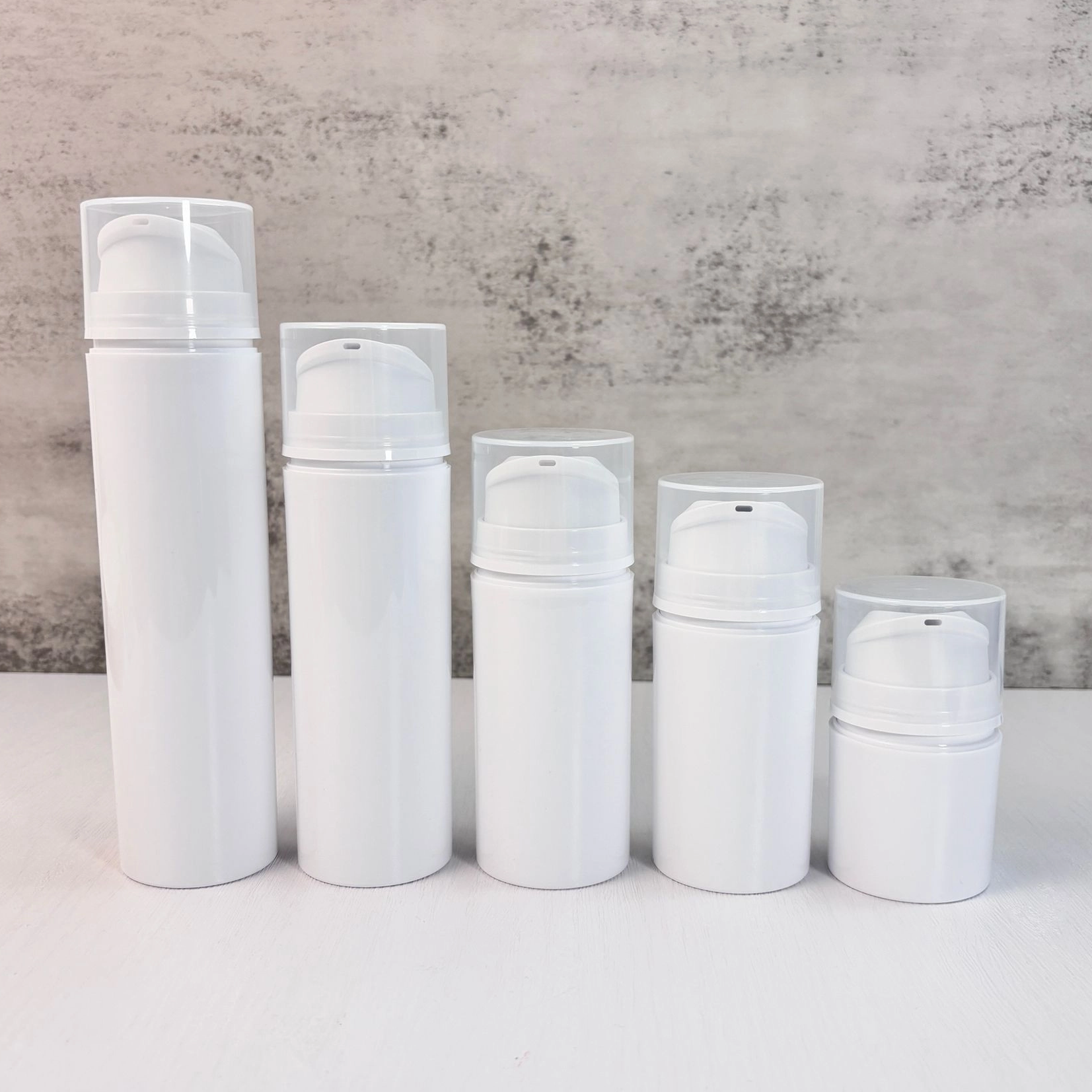White Airless Lotion Bottles
