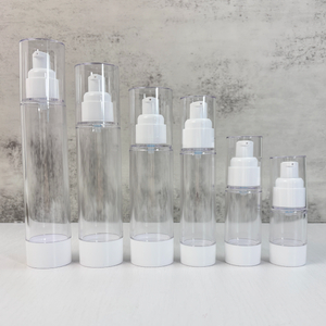 Transparent Airless Lotion Bottles