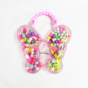 Butterfly-shaped DIY Bracelet & Necklace Making Kit for Kids