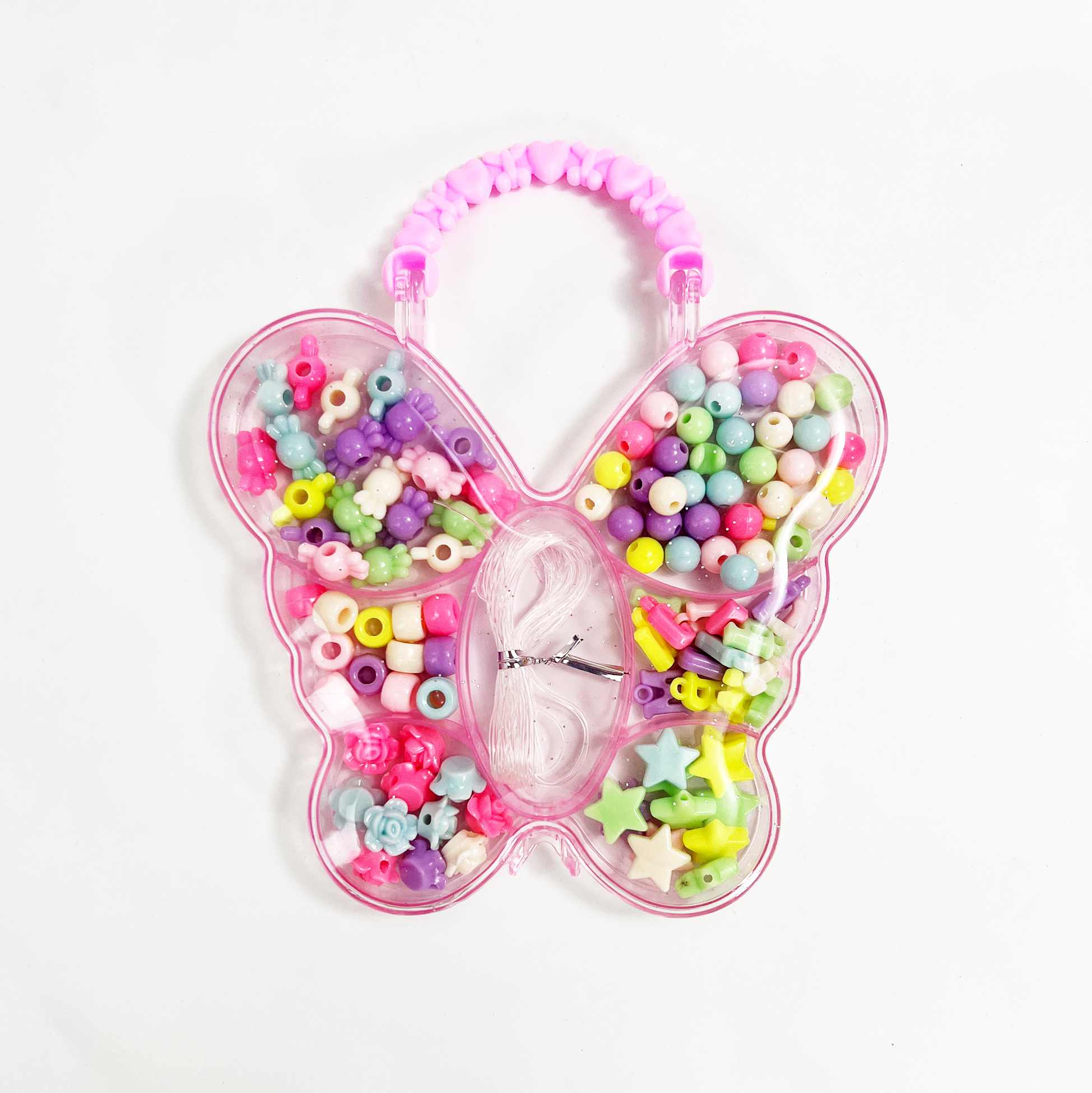 Butterfly-shaped DIY Bracelet & Necklace Making Kit for Kids