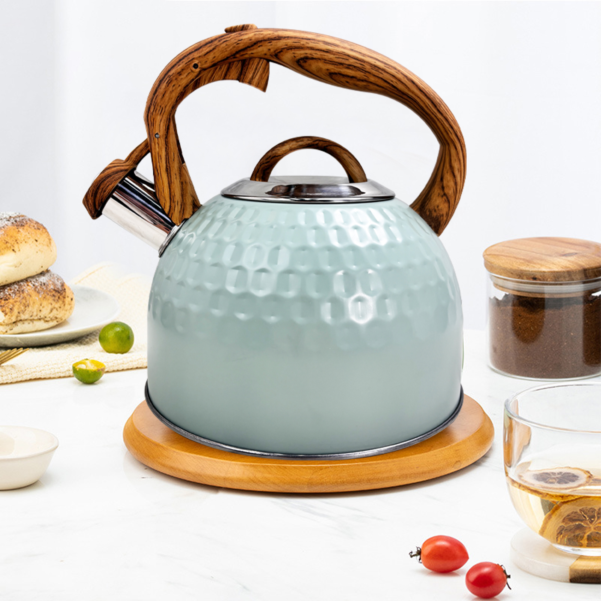 2.5L Mint Green Stainless Steel Kettle