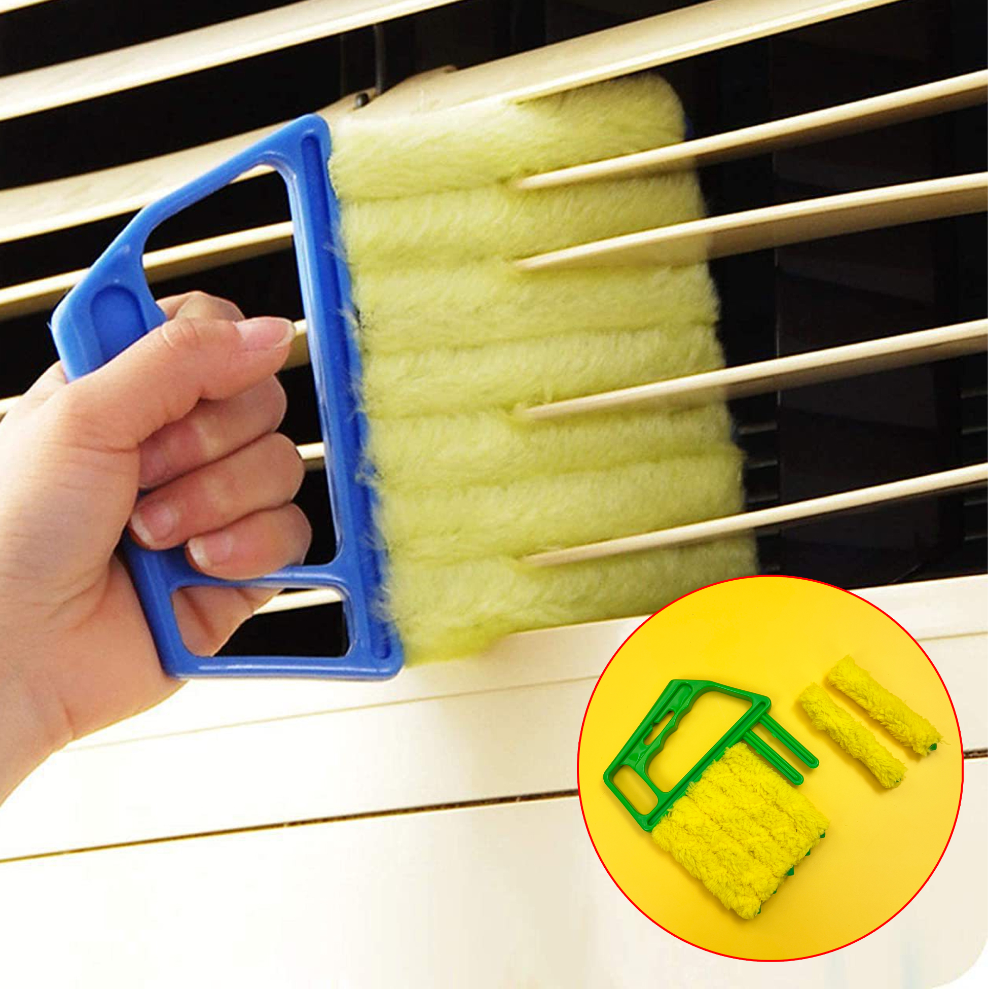 Air Vent Cleaning Brush with Replaceable Heads