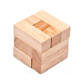 Wooden Cube Puzzle Set