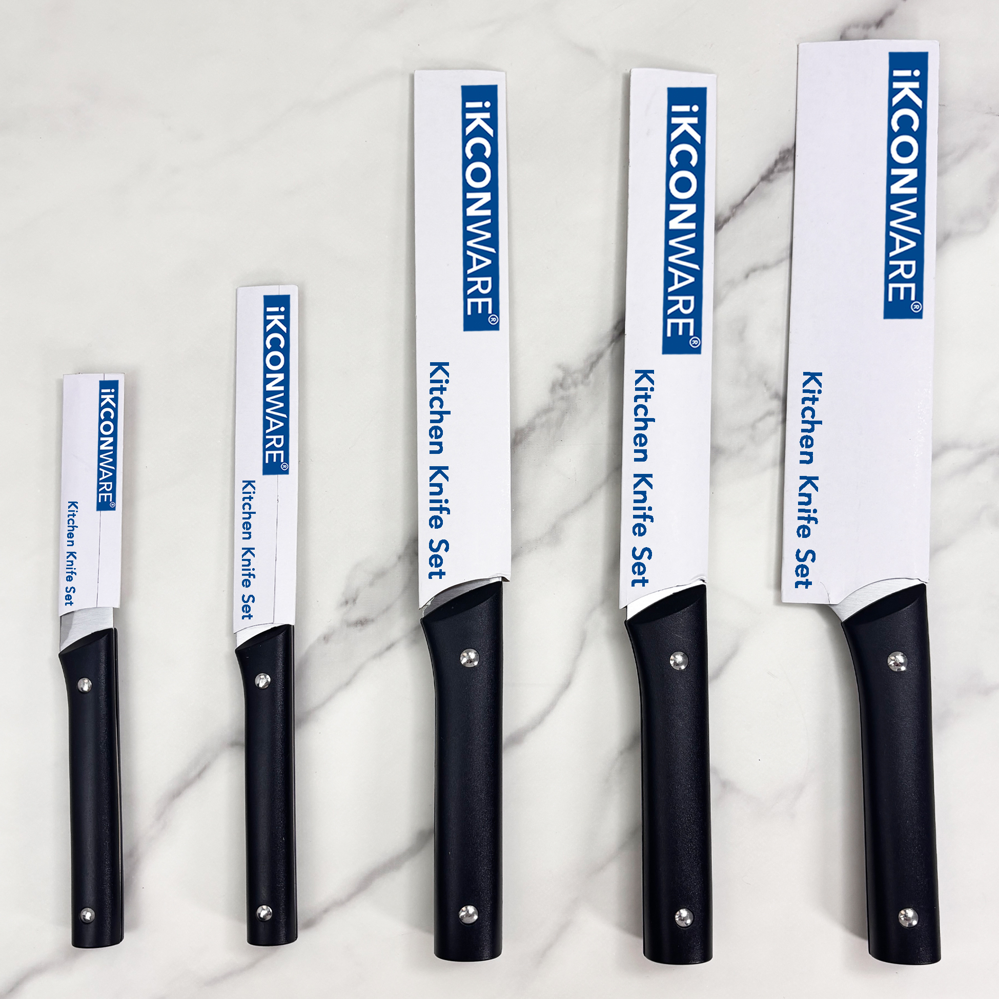 5-piece Stainless Steel Kitchen Knife Set