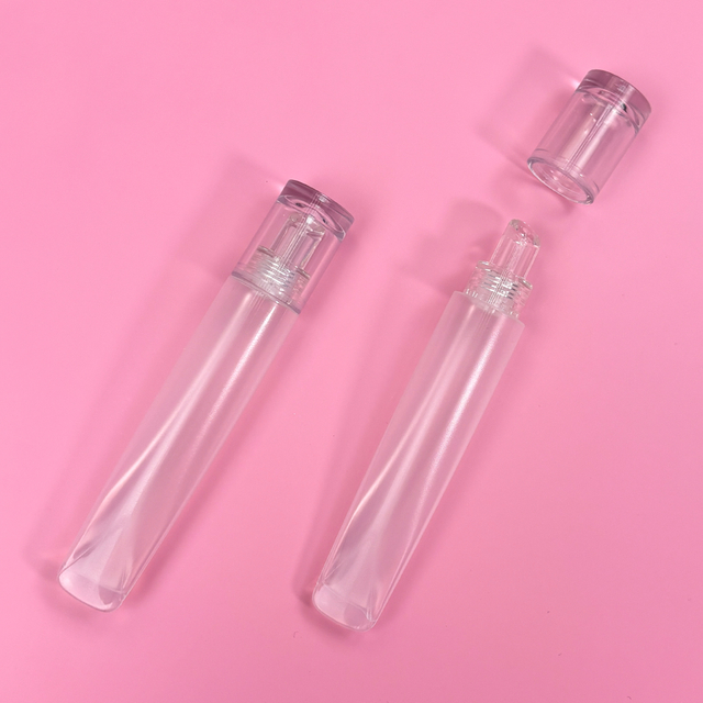 Translucent Plastic Facial Oil Applicator Tube Slim Squeeze Tube for Facial Serums