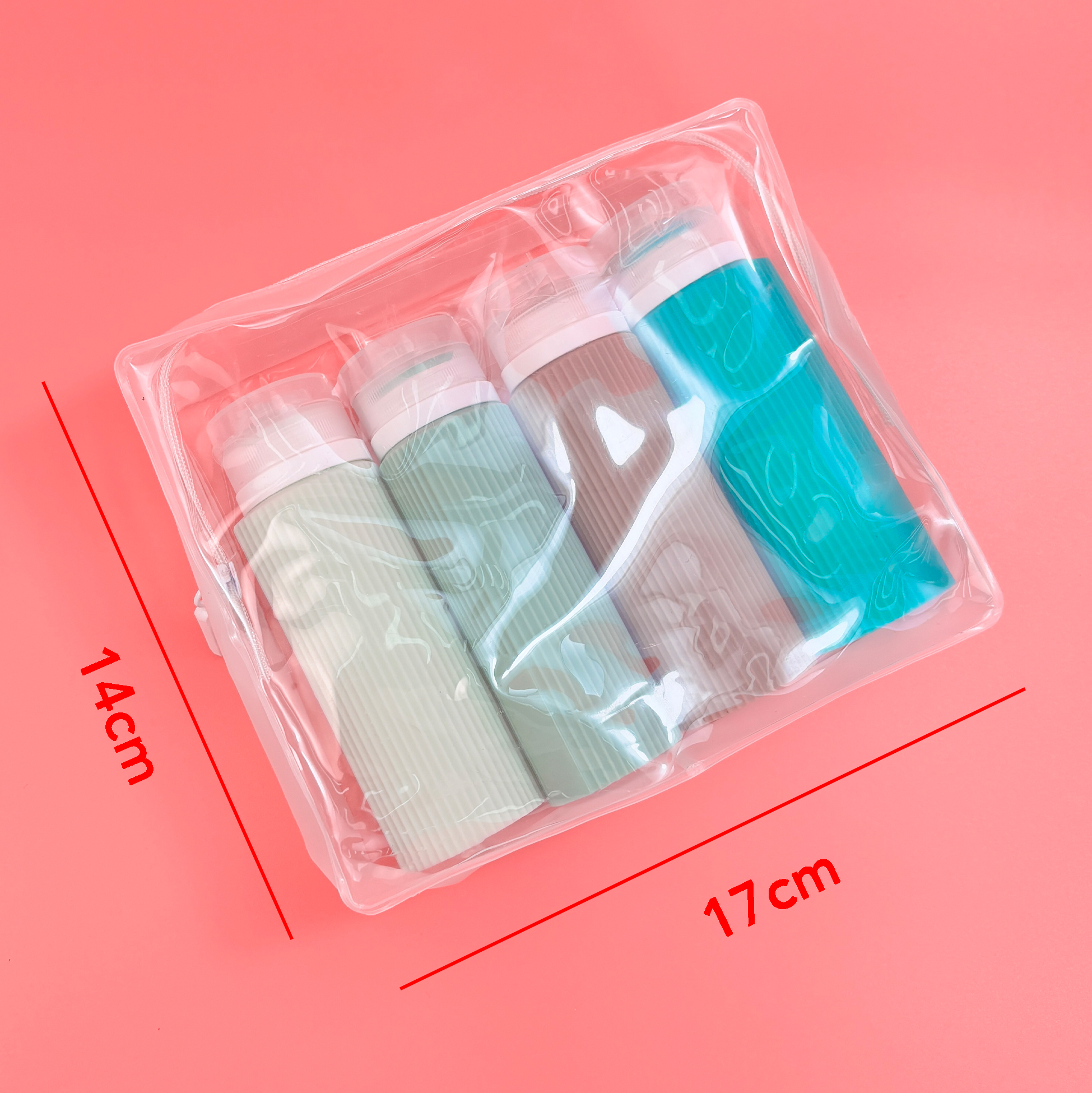 4-pack Silicone Travel Lotion Bottles