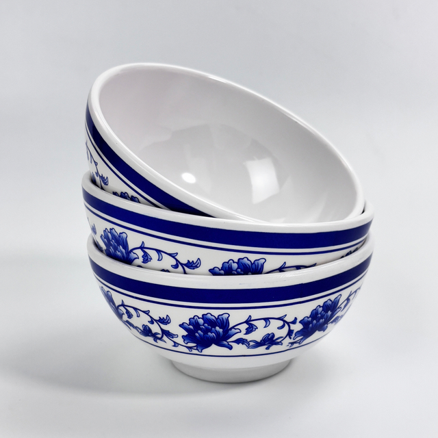 Blue-and-white Melamine Bowl