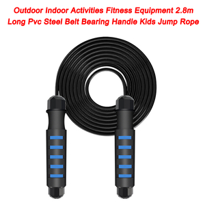 Kids Jump Rope Outdoor Indoor Activities Fitness Equipment PVC Steel Belt Bearing Handle Jump Rope