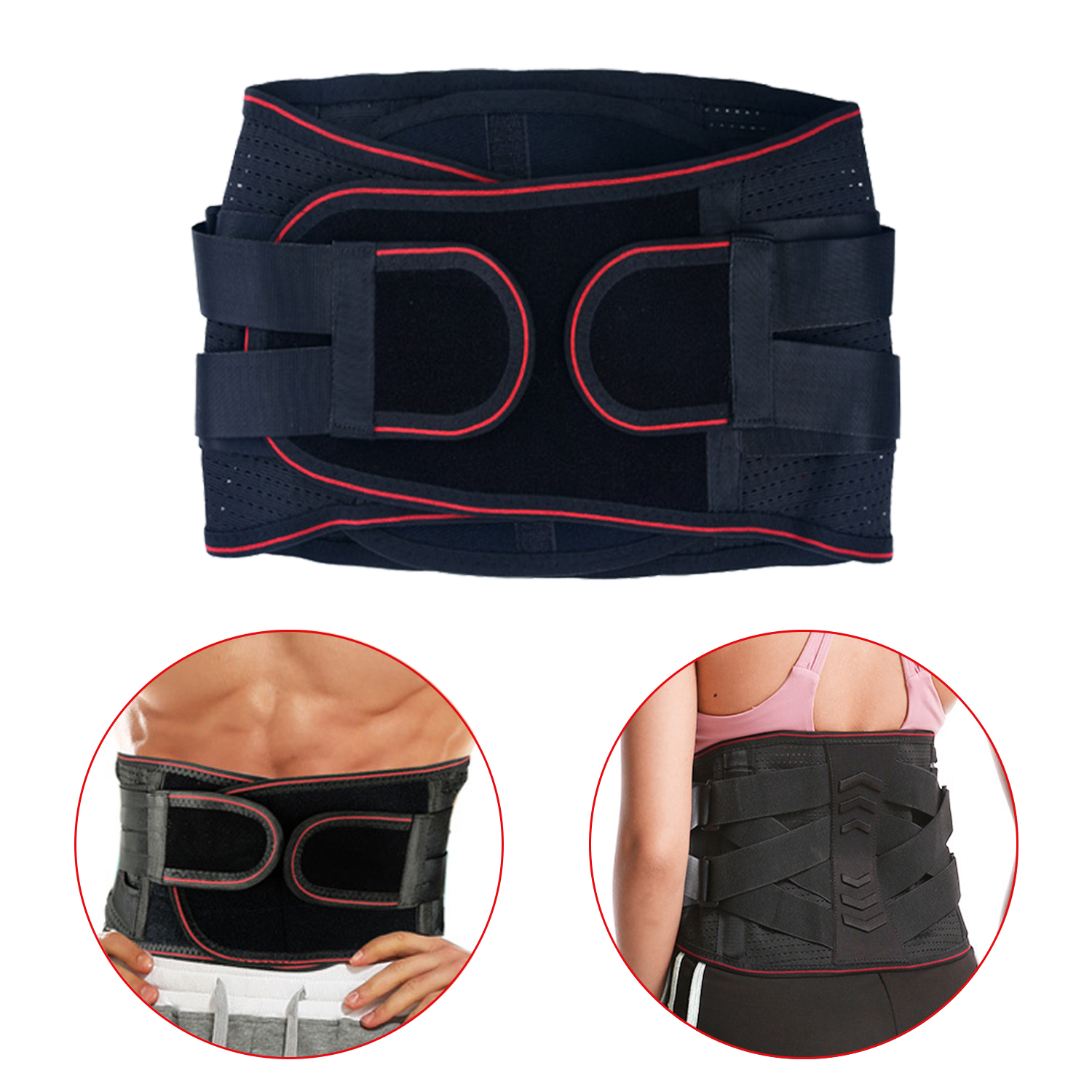 Wholesale Sports Belt Weightlifting Squat Long-term Sitting Office Lumbar Strain Fixed Support Waist Support Fitness Belt Store Wholesale Dropshipping Factory Price
